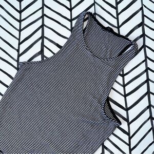 Aeropostale Racerback Black and White Striped Tank Top